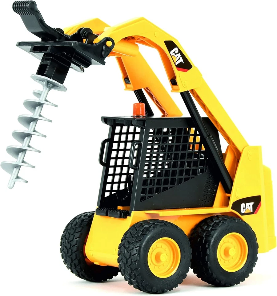 NEW Bruder 09047 Caterpillar Skid Steer Loader with Accessories Building Set Toy - Image 2 of 4