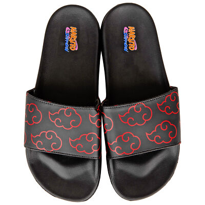 Naruto Akatsuki Soccer Slides Flip Flop Adult Sandals Black  display picture 3
