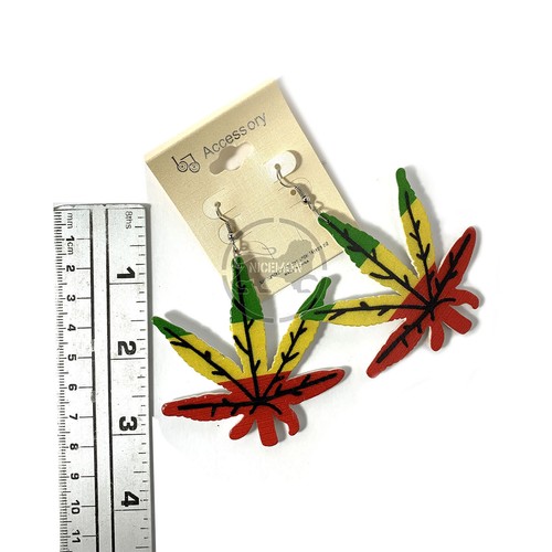 Africa Empress Royalty Jamaica Rasta Earrings Marley Reggae One Love Jamaica XL - Picture 18 of 19