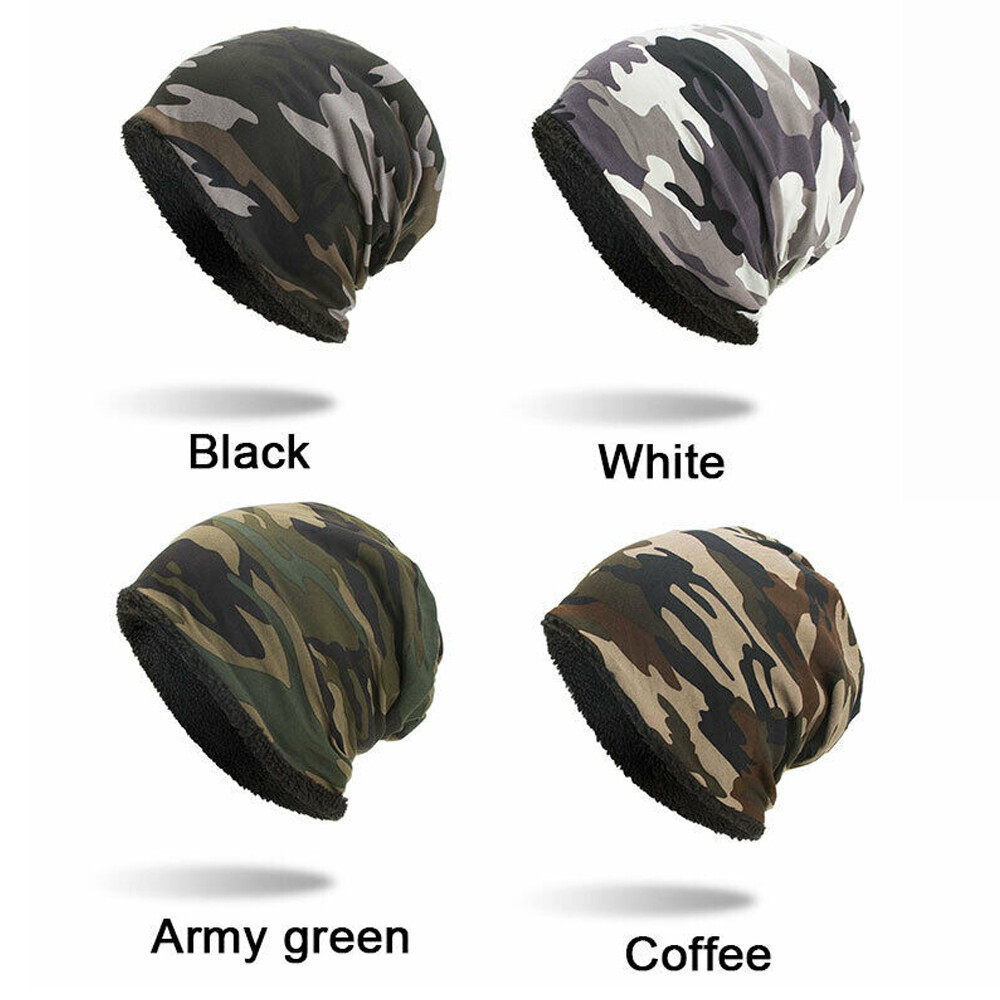 Winter Unisex Solid Color Soft Warm Skull Beanie for Sports