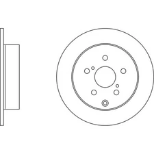 Apec Blue Brake Disc - Rear SDK6509 Fits Toyota Corolla - OE Specification