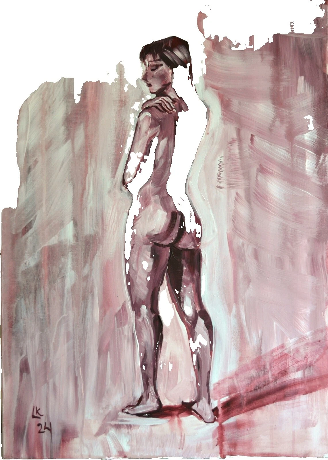 Arte de desnudos de Acrílico Pinturas