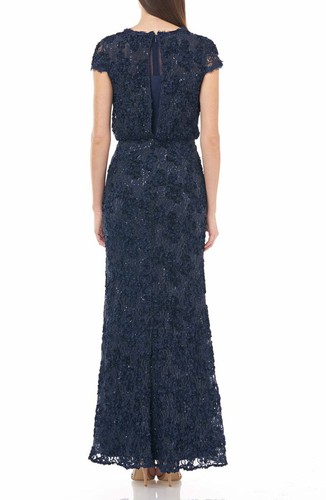 JS COLLECTIONS Sequin Lace Blouson Gown (size 16) - Picture 3 of 5