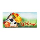 Chickadee Floral Birdhouse Sassafras Switch Mat 22 x 10