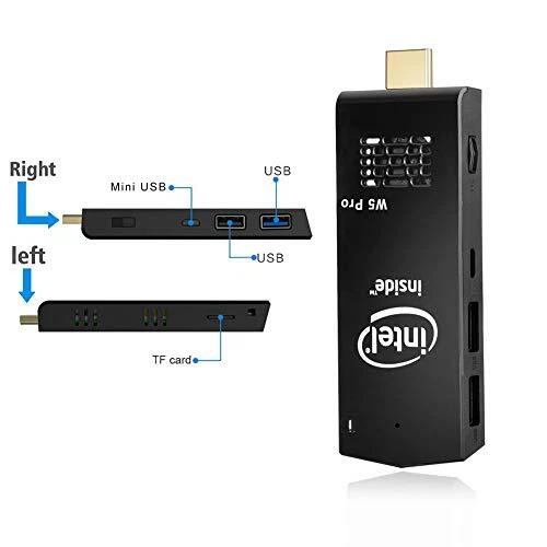 Mini PC Computer Stick Windows 10 Professional Intel Quad Core 4K HDMI Linux - Image 3 of 4