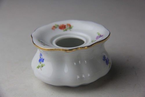 Meissen Double Sword Mark Inkwell & Sander on Fitted Tray w/ Floral Motif-Read! - Afbeelding 13 van 24