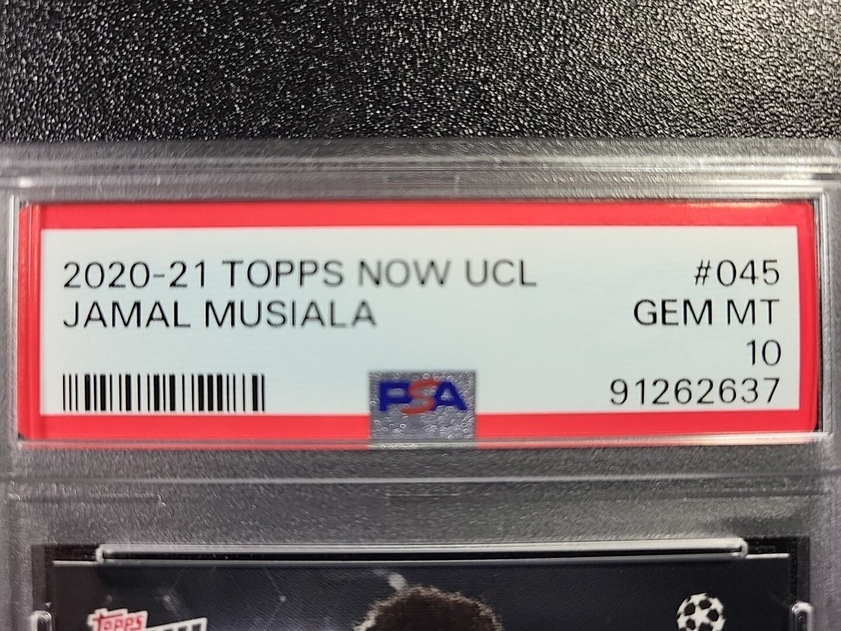 ジャマル ムシアラ Topps Stadium Club RC PSA 10 PSA 10 Jamal Musiala RC 2020 2021 UCL Topps Now Card #45