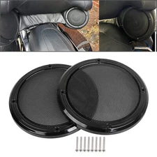 Rear Tour Pack Speaker Grill Covers For Harley Electra Glide Ultra Limited FLHTK