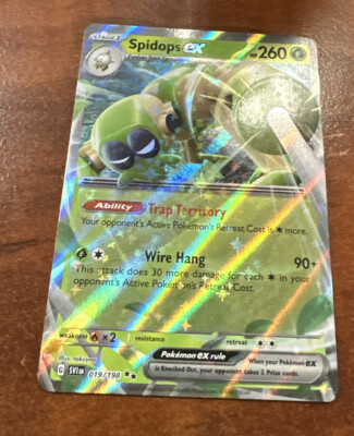 spidops ex pokemon card value 2023 Svi En-scarlet & Violet 243 Special Illustration Rare PSA 10 Graded Attack 1 Pokmon Spidops ex - Scarlet