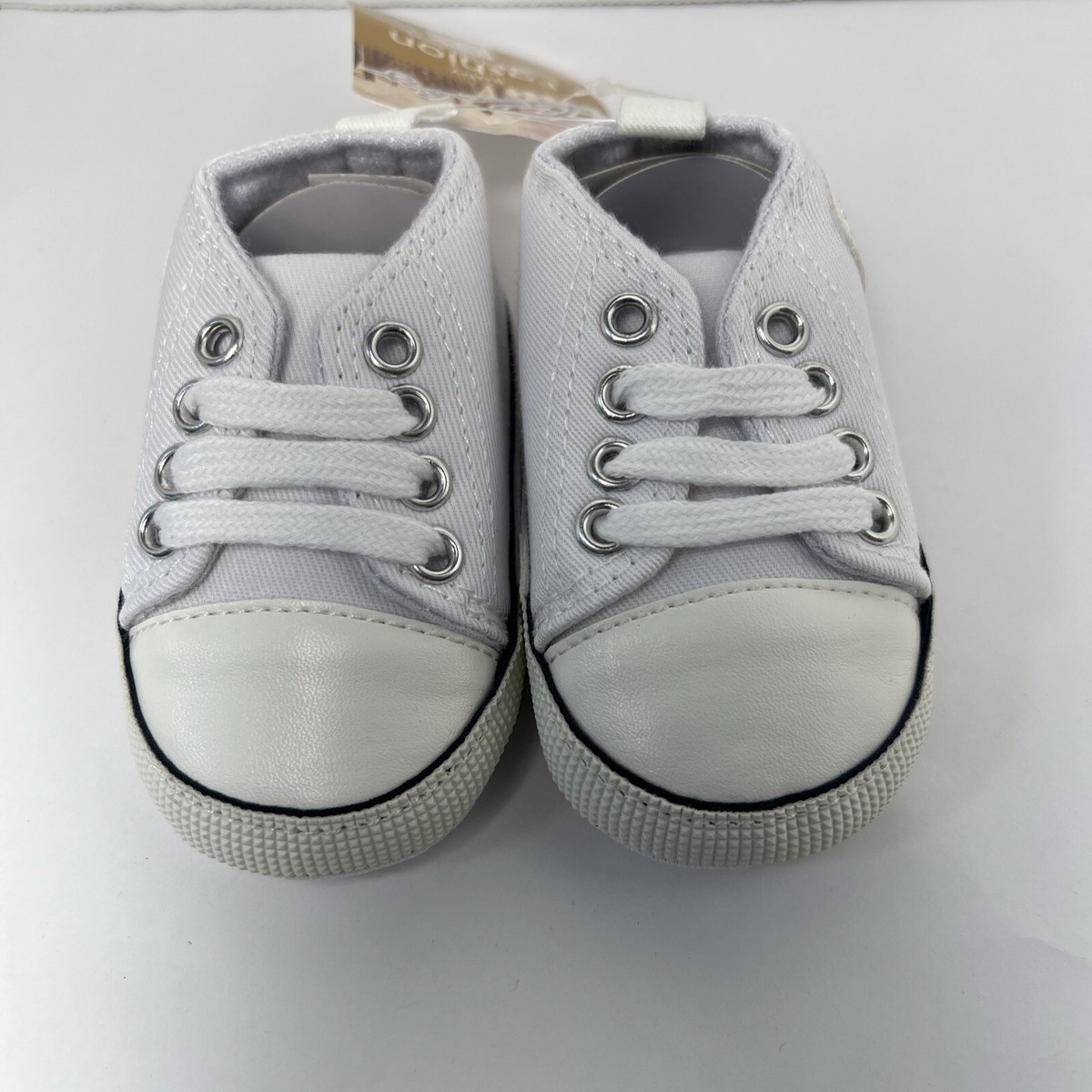 Baby Infant Classic Canvas Shoes Boy Girl Soft Sole Size 0-6 Months New
