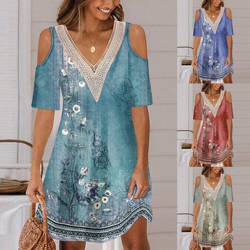 Robe à épaules dénudées et taille à nouer-Cupshe ance