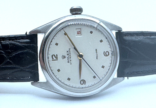 Rare 1961 Rolex Oysterdate Precision Ref 6294 ORIGINAL DIAL STAINLESS STEEL RUNS - Picture 17 of 18