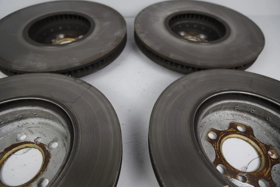 18-20 BMW M550i G30 Front & Rear Left Right Brake Disc Rotors SET of 4 OEM - Image 4 of 4