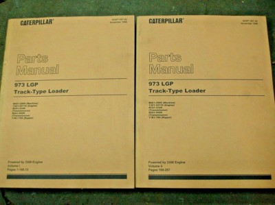 CAT Caterpillar 973 Track Loader Crawler Part Manual Book Catalog LGP spare list