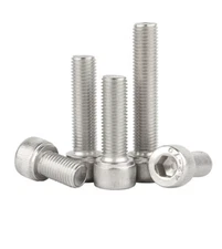 304 Stainless Steel Hex Socket Screws Fine Thread Cap Head Bolts M6 M8 M10 M12