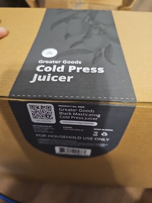 #ad #ad Greater Goods Slow Masticating Juicer Easy to Clean Cold Press Juicer Black $120.00