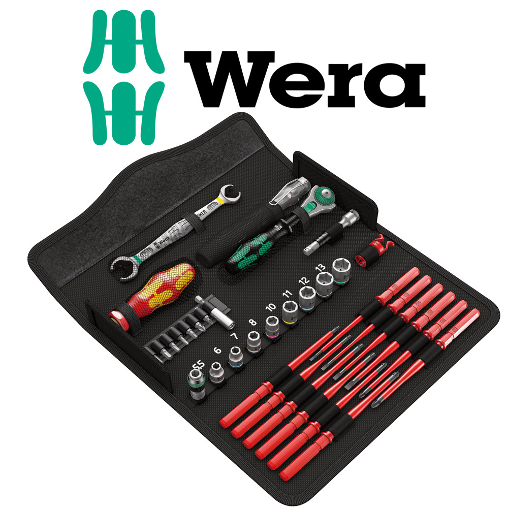 WERA 35 Pc Kraftform Kompakt VDE Maintenance Screwdriver,Socket