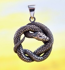 Ciondolo serpente ad incastro argento sterling 925!!        Nuovissimo di zecca!!