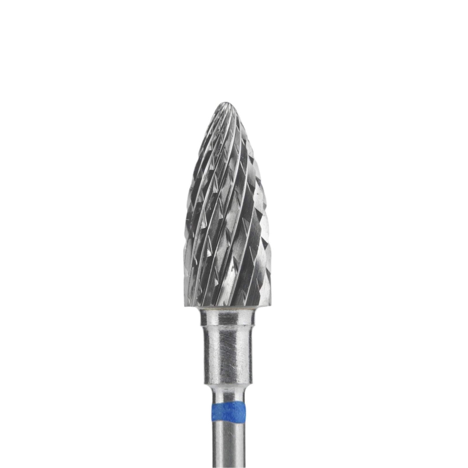 Staleks Carbide nail drill bit pine cone blue Expert head diameter 6 mm / workin