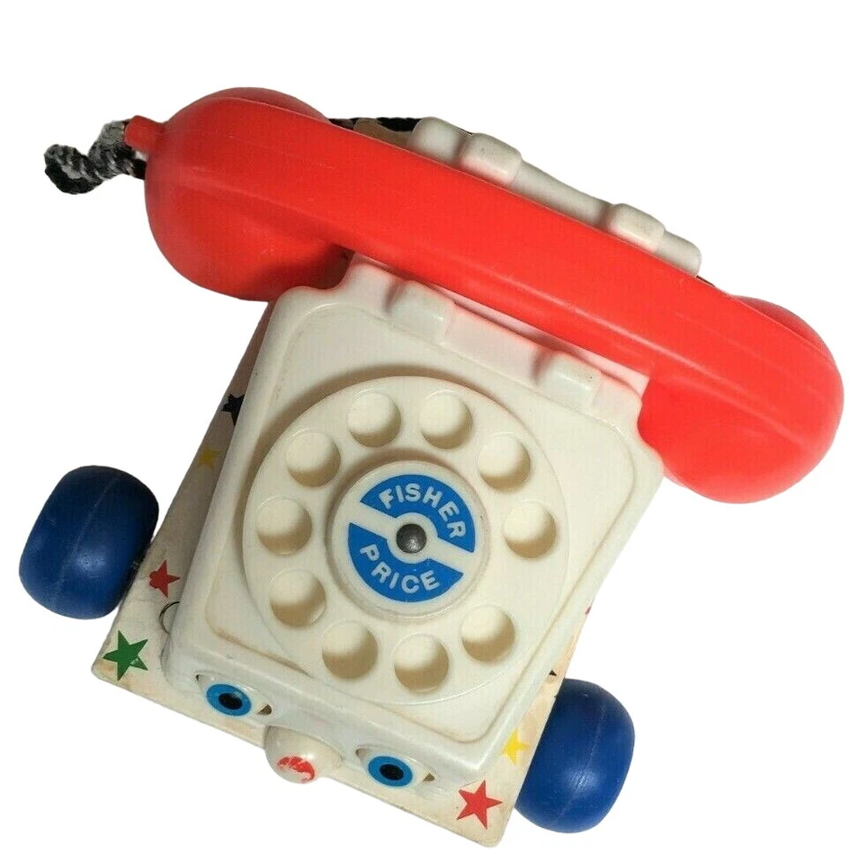 Игрушечный винтажный деревянный телефон Fisher Price #747 1961 - Изображение 2 из 4