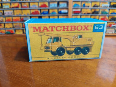       Matchbox Lesney No. 63 Dodge Crane Truck = Repro Box B Druck&era.gut      
