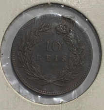 1892 Portugal 10 Réis - Carlos I Coin