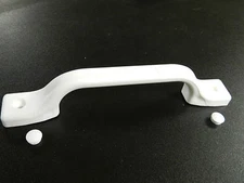 (1) White Plastic Grab / assist Handle Bar RV Motorhome Camper Trailer 9.25" lg