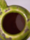 Vintage Studio Pottery Handled Vase Green Pear Crackle Glaze Signed JW Heavy MCM — photo 7