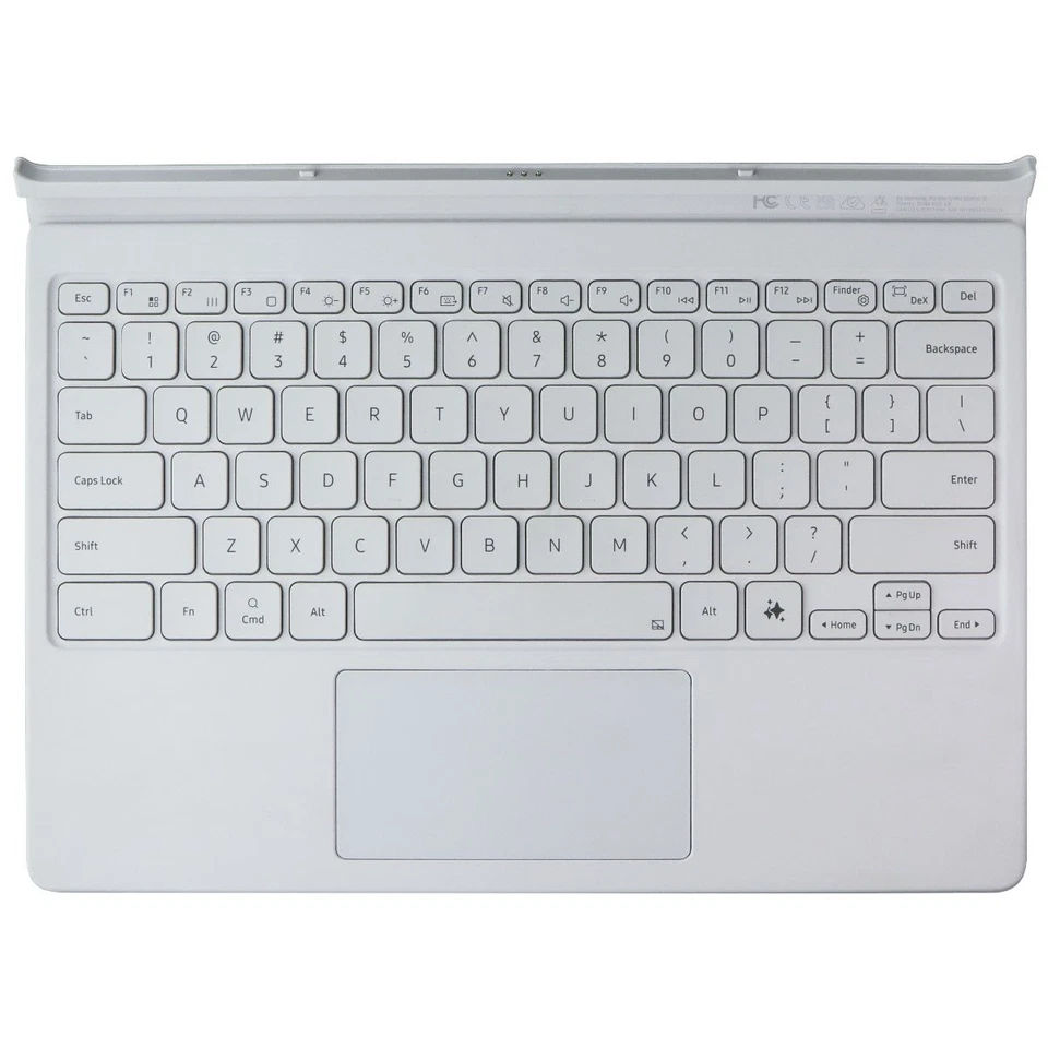 Teclado con cubierta de libro Samsung INCOMPLETO para Galaxy Tab S10+/S9+/S9+ FE - Blanco/AI Foto 2 de 3