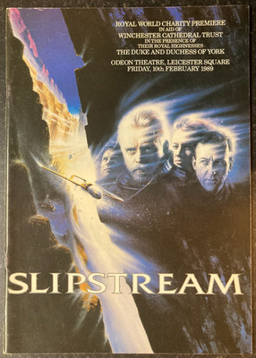 SLIPSTREAM 1989 Royal Charity Film Premiere Souvenir Program Brochure Rare