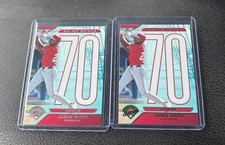 2025 Panini Prospect Edition James Wood 20-80 Scale Green Foil Parallel & Base