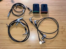 2 x Tentacle Sync TS1 First Gen timecode boxes, plus Red / Alexa / etc cables