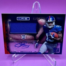 ODELL BECKHAM JR. 2014 ROOKIES & STARS LONGEVITY ROOKIE RC AUTO /99 GIANTS