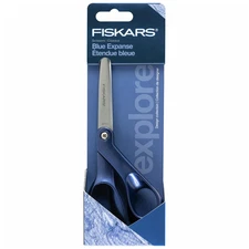 Fiskars Explore Collection Metallic Scissors: 8 inch / 1-pack (Blue Expanse)