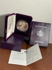 1986-S $1 US American Proof Silver Eagle Coin~Capsule, Box & COA included
