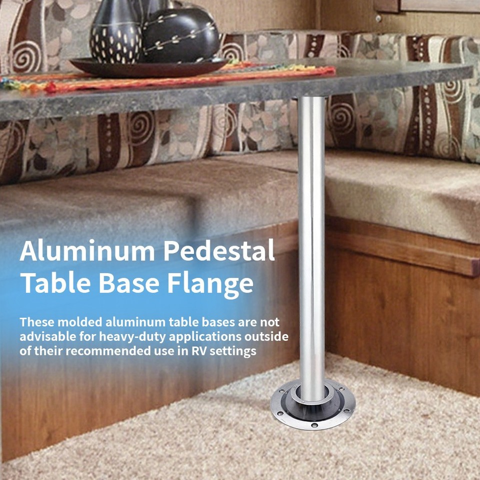 2 Pack RV Boat Table Base Pedestal Mount with Screws Aluminum For RV ...