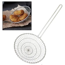Hicook Stainless Steel Kitchen Spider Strainer Skimmer Ladle Food Dumpling No...