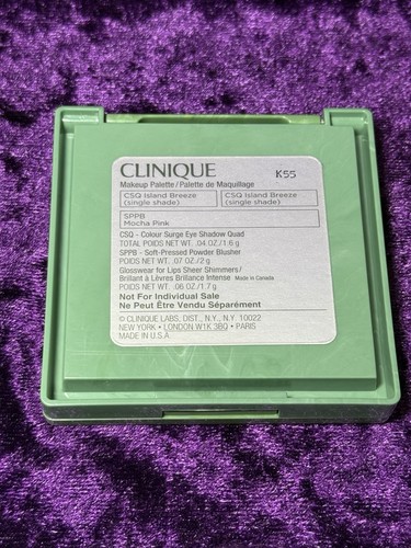 Clinique Makeup Palette Island Breeze Shadow Mocha Pink Blush Whisper Lipgloss - Bild 7 von 7