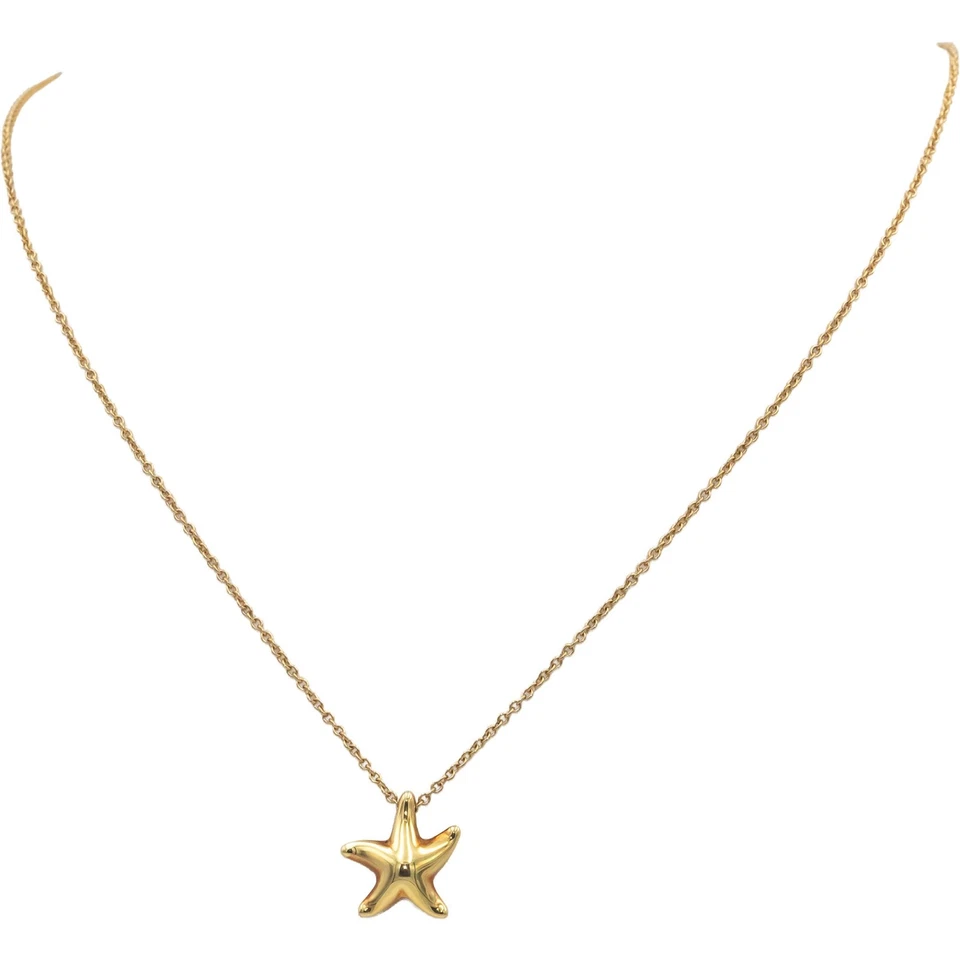 TIFFANY & CO Collar Colgante Estrella de Mar Elsa Peretti Oro Amarillo 18k $7425 Minorista