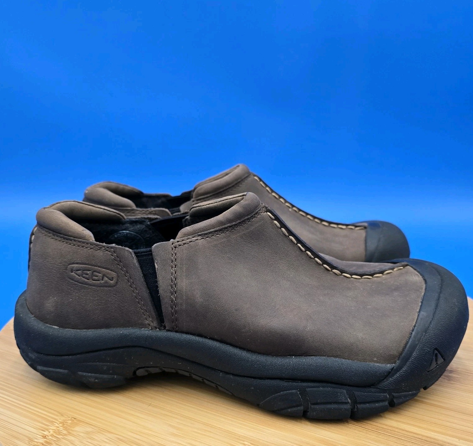 Scarpe da trekking Keen in pelle marrone da donna 7 5 usate in ottime condizioni trail