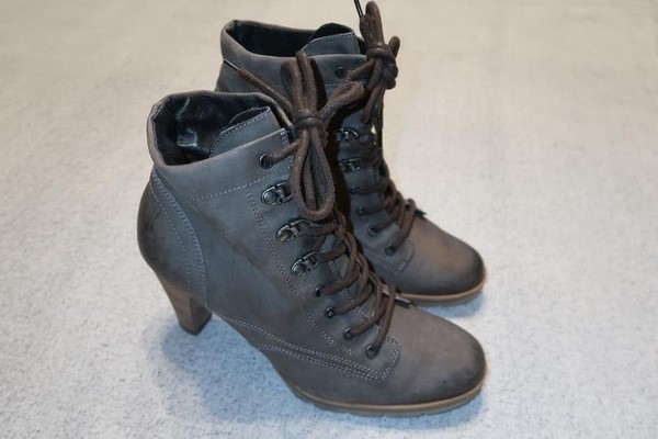 Women Paul Green Boots Brown Nubuck 37.5