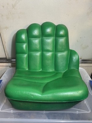 Vtg 1970s Small Green Jolly Green Giant Plastic Kid's Hand Chair Incredible Hulk