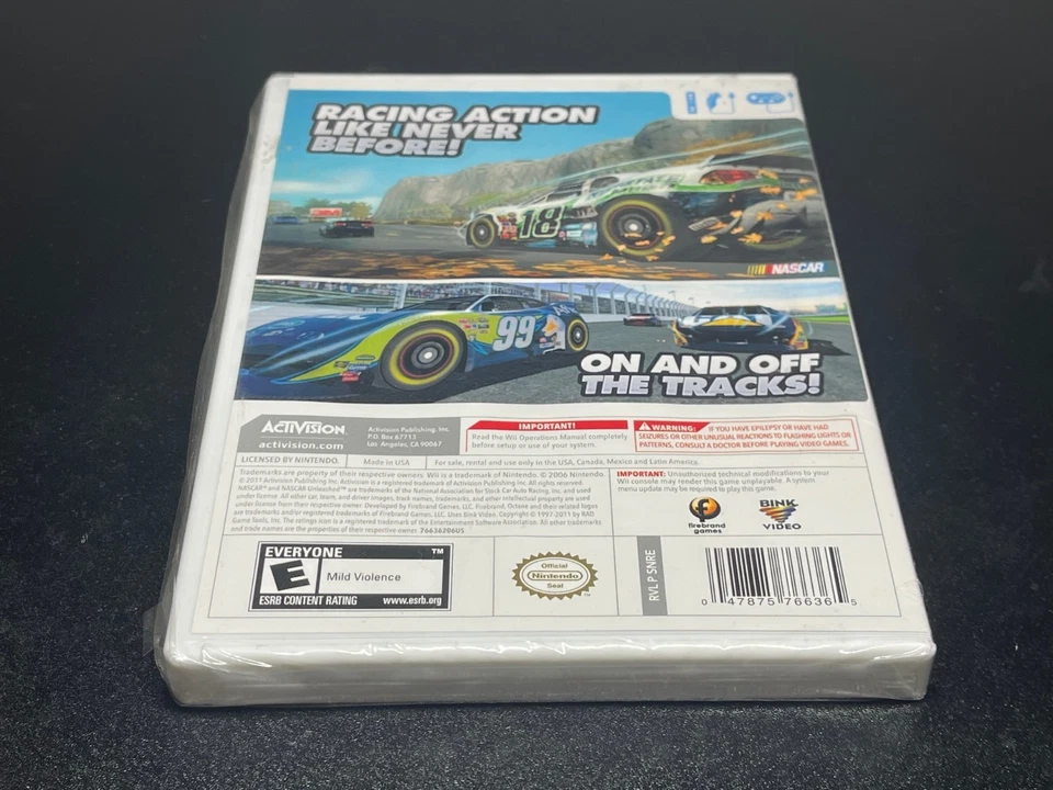 NASCAR Unleashed Nintendo Wii 🔥Fast Shipping🔥Factory Sealed See Pics - Image 2 of 4