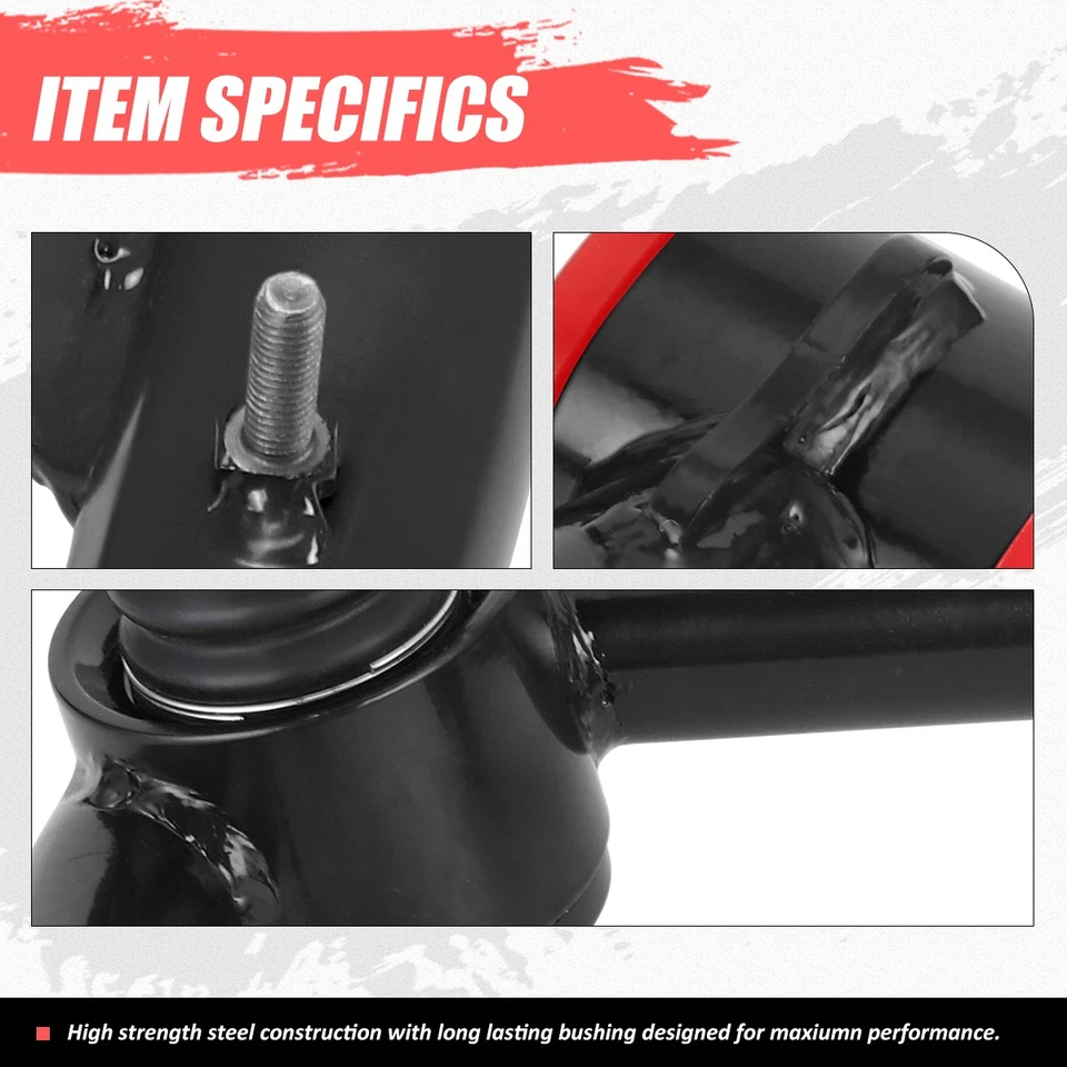 Par de brazos de control superiores delanteros negros estilo OE para Toyota Tundra Sequoia 00-07 Foto 3 de 4