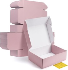 12x9x4 inches Shipping Boxes Set of 20 Pink Medium Corrugated Cardboard Gift