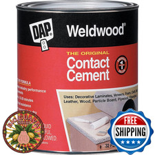 DAP 272 Weldwood Original Contact Cement, Tan - Strong, Fast-Dry Adhesive