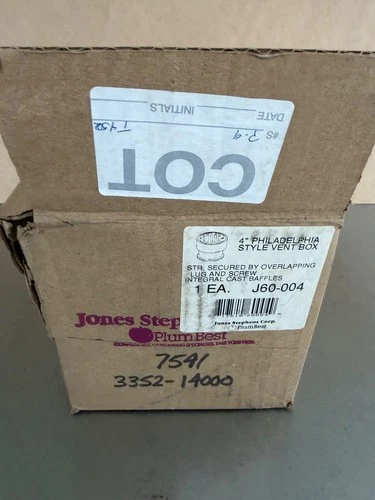 JONES STEPHENS J60-00 4 in. Cast-Iron Drain Philadelphia Vent Box   NO Vent Cap - Picture 2 of 8