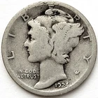1924-P Mercury Dime 10c Good G+ * Original Surfaces * 1924P