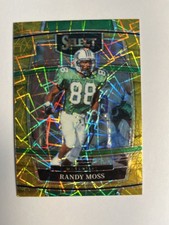 2022 Panini Select Draft Picks Randy Moss #68 Gold Lazer Prizm Marshall‼️ROY