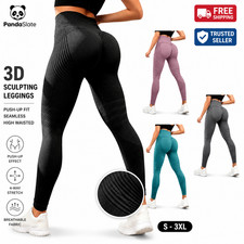 Slimove Cellumove 3D Legging, Waisted Push-Up Sculpting Yoga Fitness Pants S-3XL